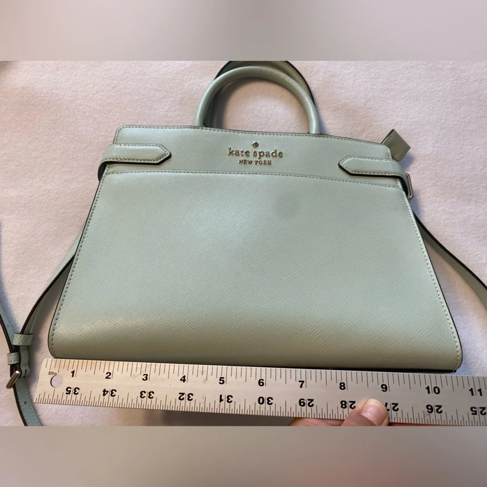 Kate Spade Staci Medium Satchel Sage Bundle Crossbody and wallet